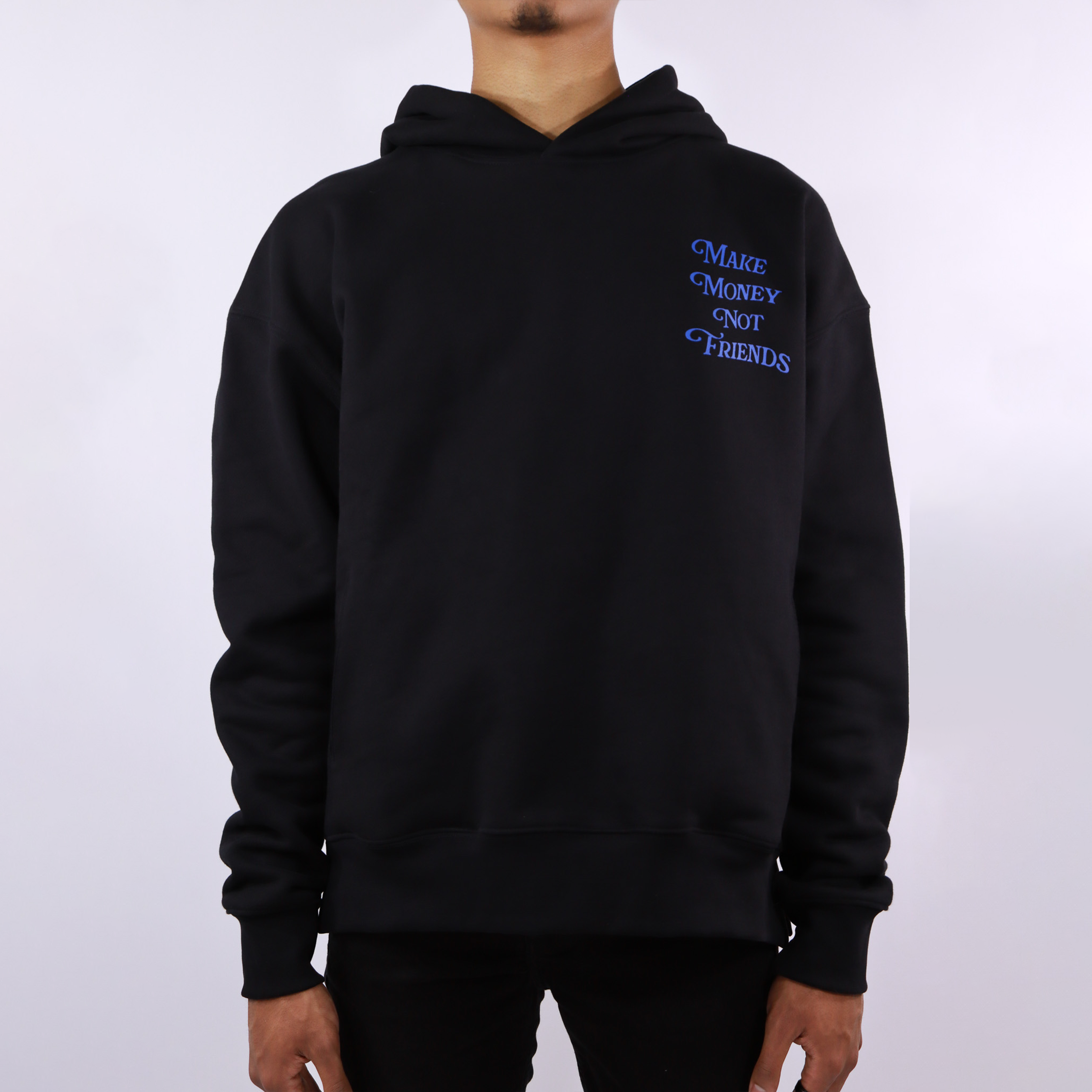 Make Money Not Friends Hoodie Fragment Blue