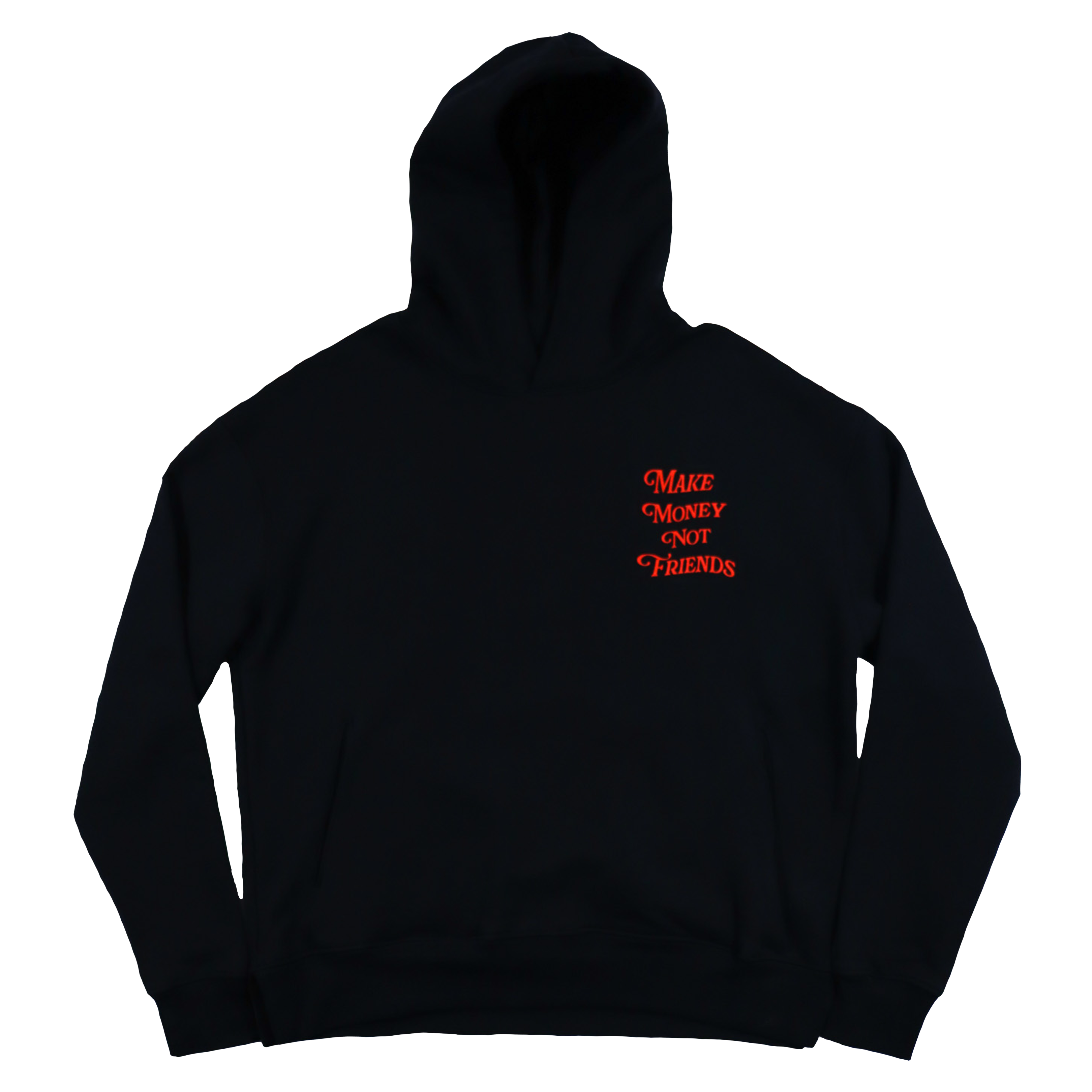 Make Money Not Friends Hoodie Oracle Red