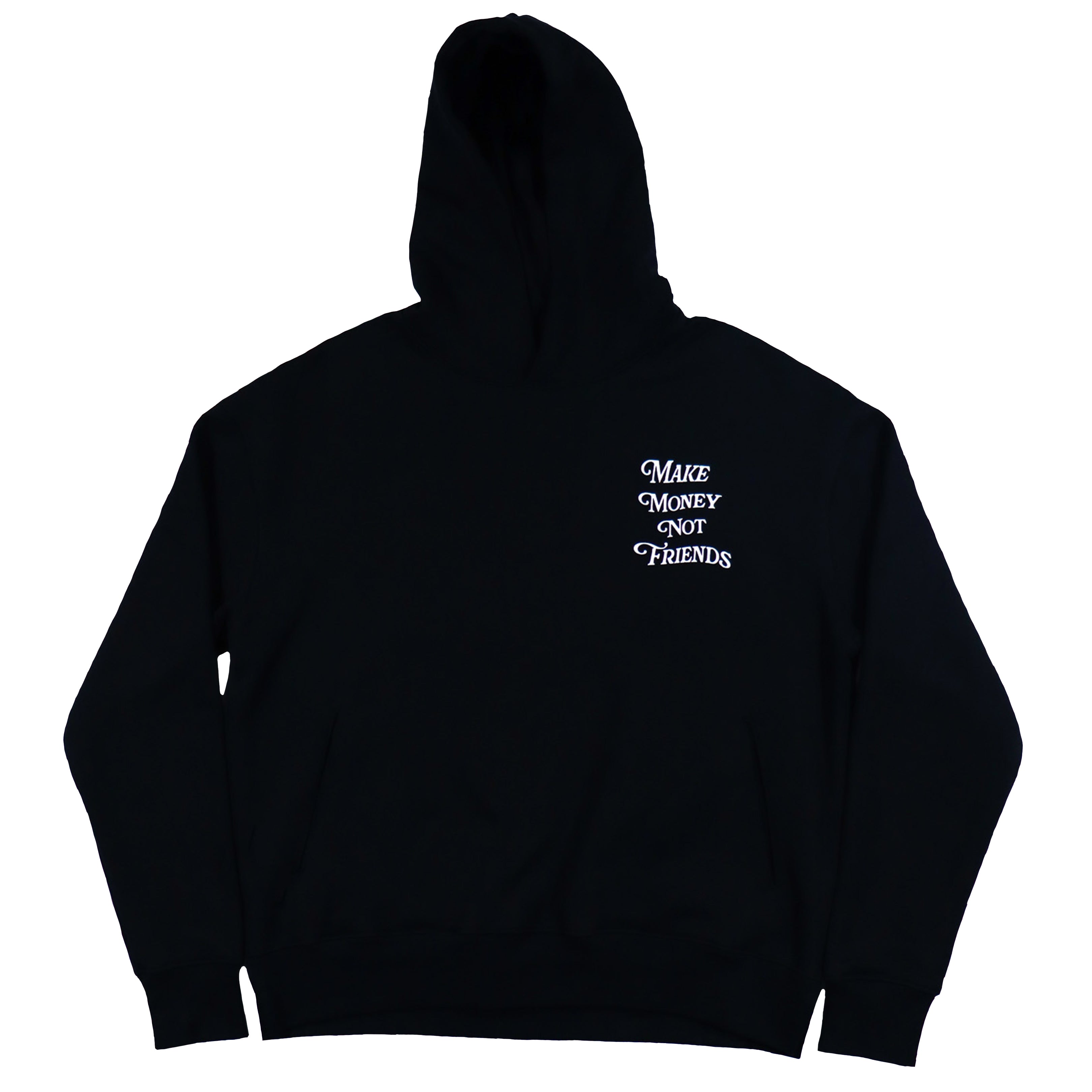 Make Money Not Friends Hoodie Classic White