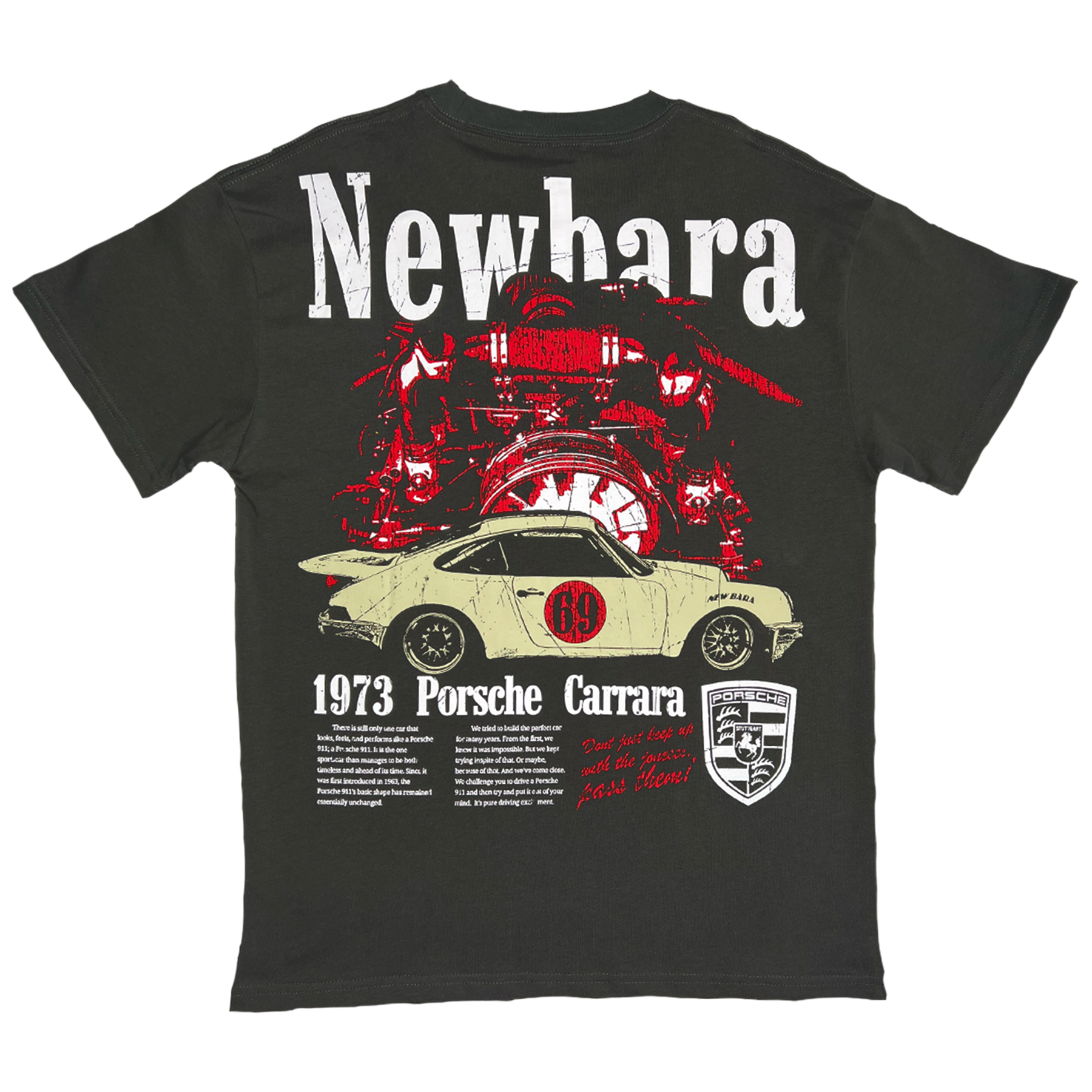 Carrera T-Shirt Vintage Grey - newbara