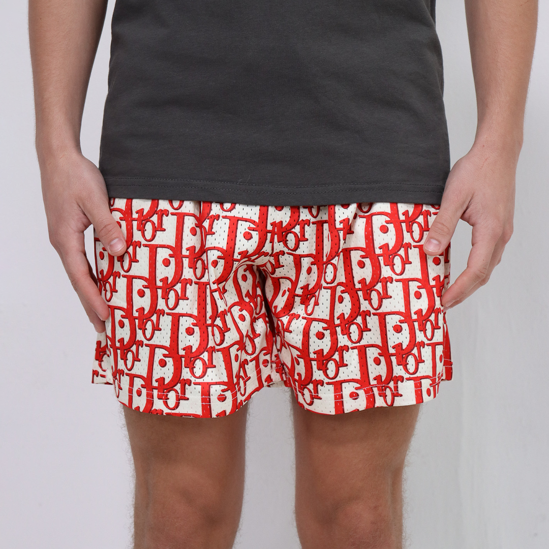 Dior Shorts Cherry Red