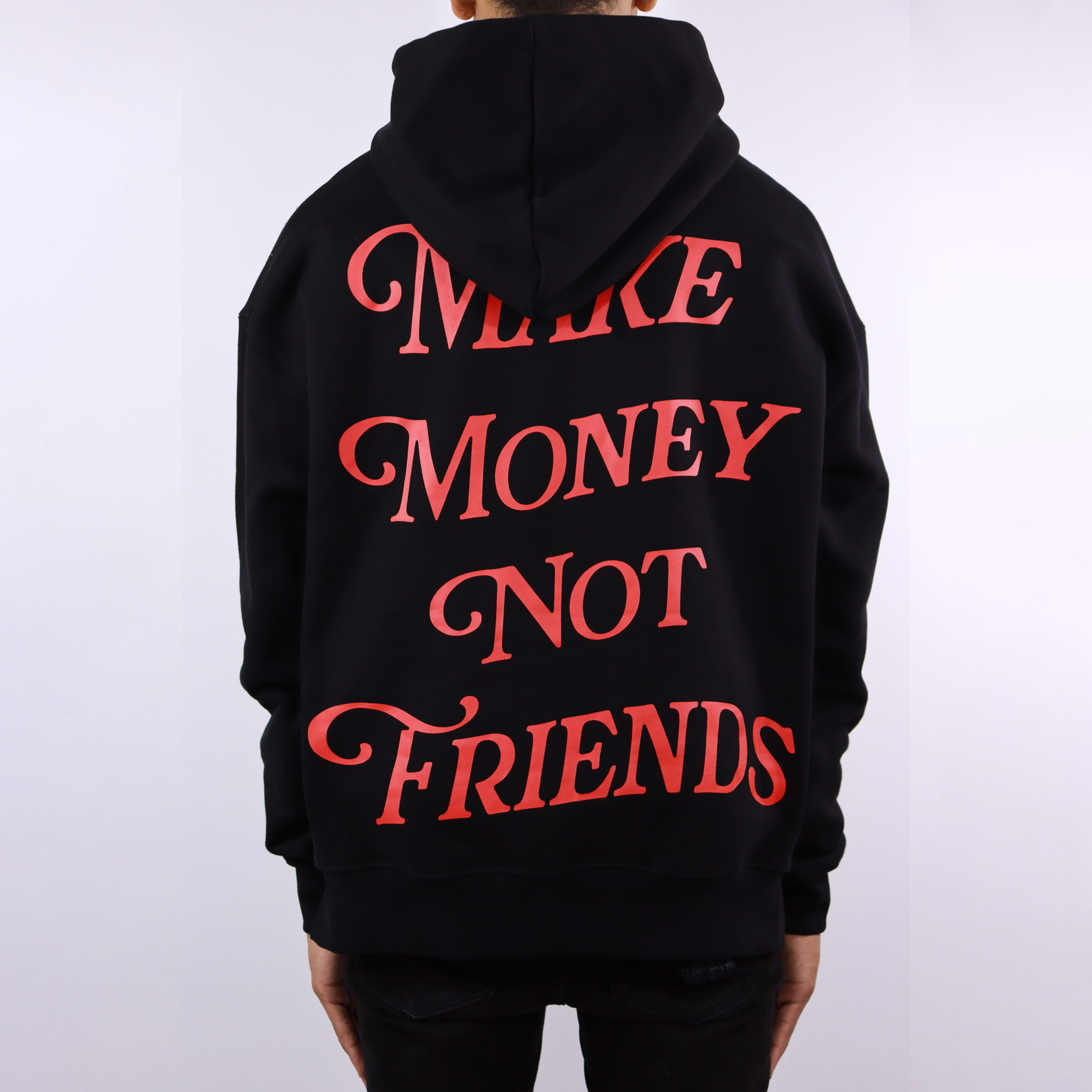 Make Money Not Friends Hoodie Oracle Red